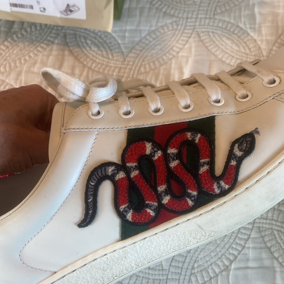 Men size 11 Gucci snake red and green Gucci sneakers - Picture 2 of 10